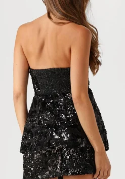 zwarte second female top flakes top