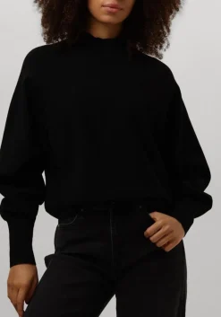 zwarte second female trui octavia knit t-neck