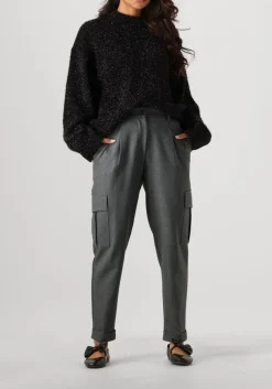 zwarte second female trui lamilla knit o-neck