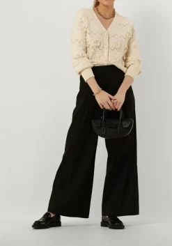 zwarte semicouture wijde broek s4sk24 trousers