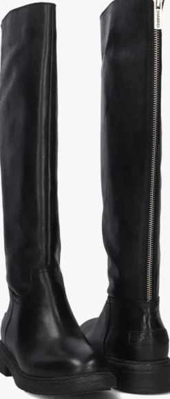 zwarte shabbies hoge laarzen duck tala