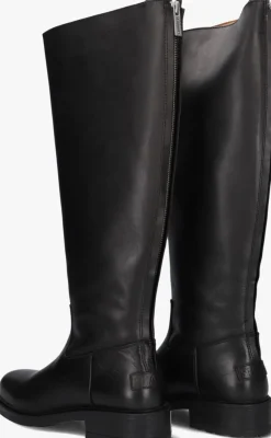 zwarte shabbies hoge laarzen dean tala