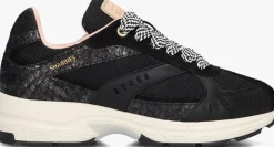 zwarte shabbies lage sneakers celia race