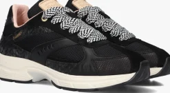 zwarte shabbies lage sneakers celia race