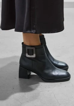 zwarte softwaves enkellaarsjes 89002 led