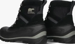 zwarte sorel veterboots buxton lace wp