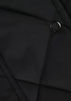 zwarte stand studio gewatteerde jas sage coat