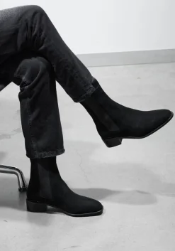 zwarte stefano lauran chelsea boots botin plano