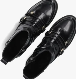 zwarte stefano lauran enkellaarsjes 12096