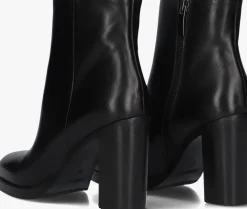 zwarte stefano lauran enkellaarsjes s3104.