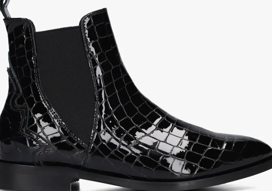 zwarte stefano lauran enkellaarsjes s3298