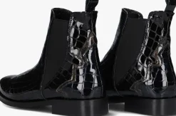 zwarte stefano lauran enkellaarsjes s3298