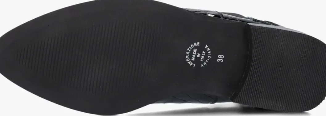 zwarte stefano lauran enkellaarsjes s3298