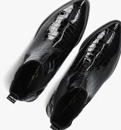 zwarte stefano lauran enkellaarsjes s3298