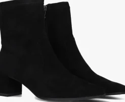 zwarte stefano lauran enkellaarsjes 25354