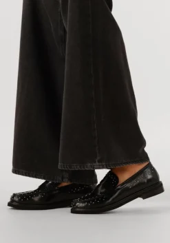 zwarte stefano lauran loafers 12095