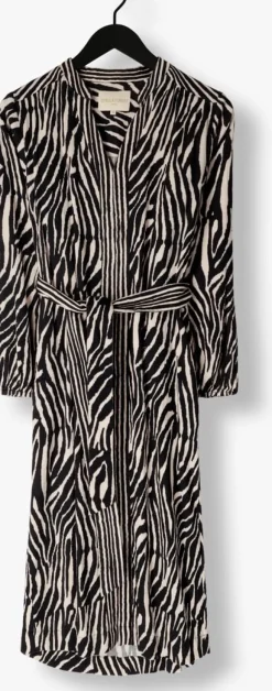 zwarte stella forest midi jurk e24ro053