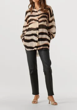 zwarte studio ar pantalon nora stretch plonge