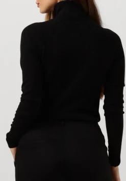 zwarte summum coltrui sweater turtle neck basic knit (7s5529)