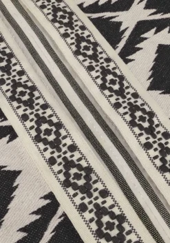 zwarte summum jack short round neck jacket geo aztek