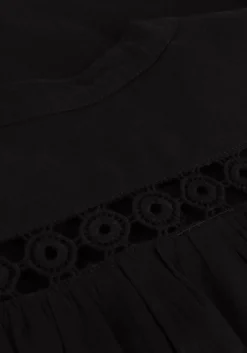 zwarte summum midi jurk dress cotton voile