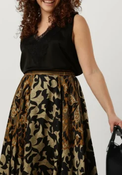 zwarte summum top top silky satin (2s2792)