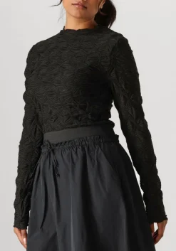 zwarte summum tops & t-shirts top spider mesh