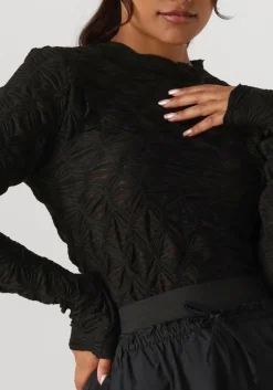 zwarte summum tops & t-shirts top spider mesh