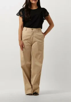 zwarte summum t-shirt jersey top tee with lace