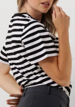 zwarte summum t-shirt short sleeve top classic cotton tee