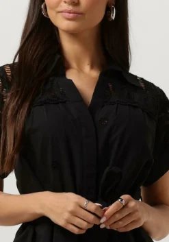 zwarte suncoo midi jurk coco