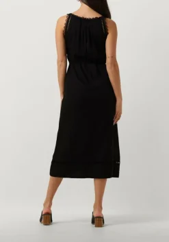 zwarte suncoo midi jurk cristy
