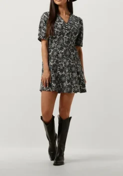 zwarte suncoo mini jurk cindy