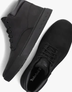 zwarte timberland hoge sneakers maple footwear leather