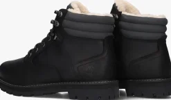 zwarte timberland veterboots britton road mid lace up