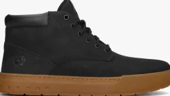 zwarte timberland veterschoenen maple grove mid lace up