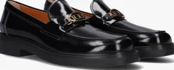 zwarte tod's loafers led logo loafer