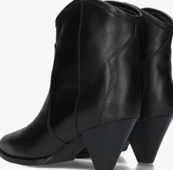 zwarte toral enkellaarsjes cream