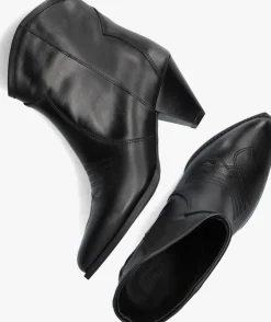 zwarte toral enkellaarsjes cream