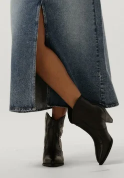 zwarte toral enkellaarsjes cream