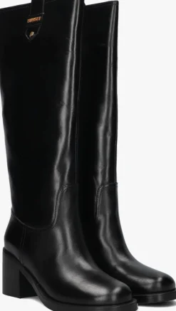 zwarte twinset milano hoge laarzen 252tcp080