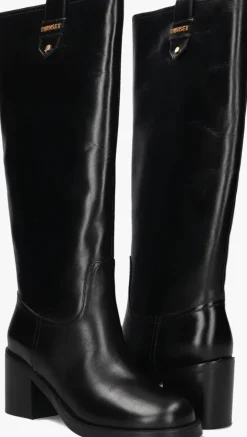 zwarte twinset milano hoge laarzen 252tcp080