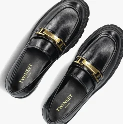 zwarte twinset milano loafers 252tgt080