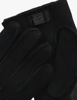 zwarte ugg handschoenen contrast sheepskin tech glove