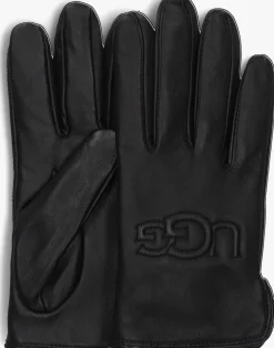 zwarte ugg handschoenen shorty logo glove