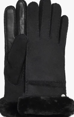 zwarte ugg handschoenen seamed tech glove