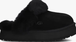 zwarte ugg pantoffels w disquette