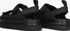 zwarte ugg platte sandalen w goldenglow