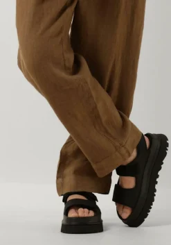 zwarte ugg platte sandalen w goldenglow