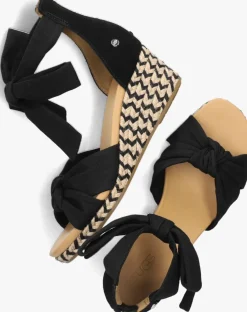 zwarte ugg sandalen met hak yarrow